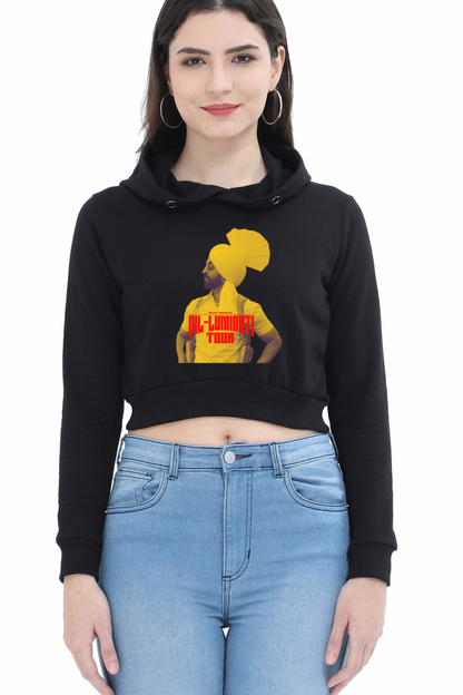 Diljit Collection Women’s Crop Hoodie: Stay Cozy, Stay Diljit!