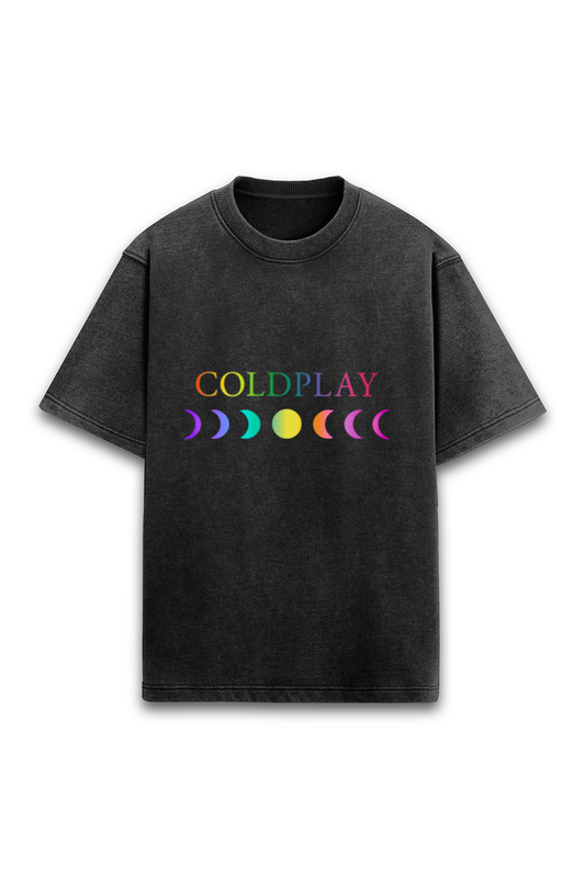 Coldplay's "Shirt Full of Stars" – Unisex Acid Wash Oversized Tee