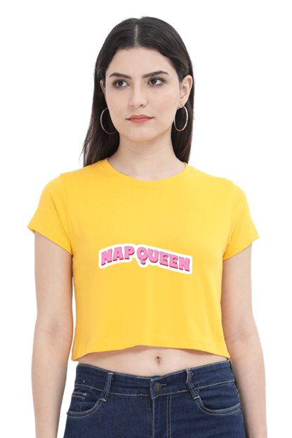 Nap Queen: Slay All Day, Snooze All Night Crop Top