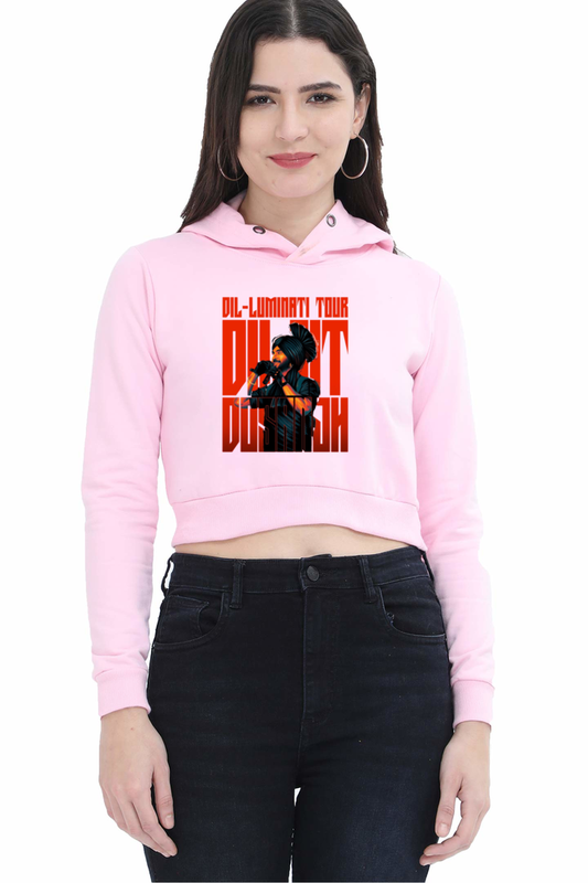 Diljit Collection Women’s Crop Hoodie: Stay Cozy, Stay Diljit!