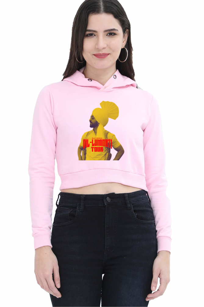 Diljit Collection Women’s Crop Hoodie: Stay Cozy, Stay Diljit!