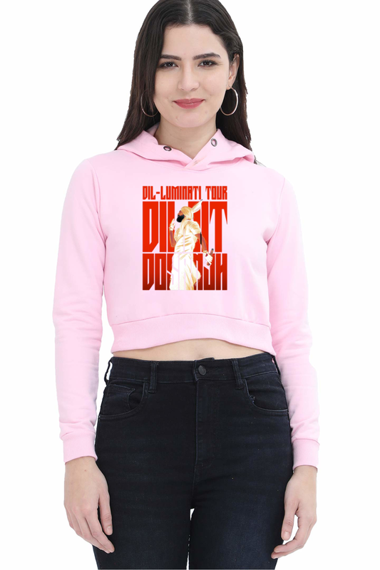 Diljit Collection Women’s Crop Hoodie: Stay Cozy, Stay Diljit!