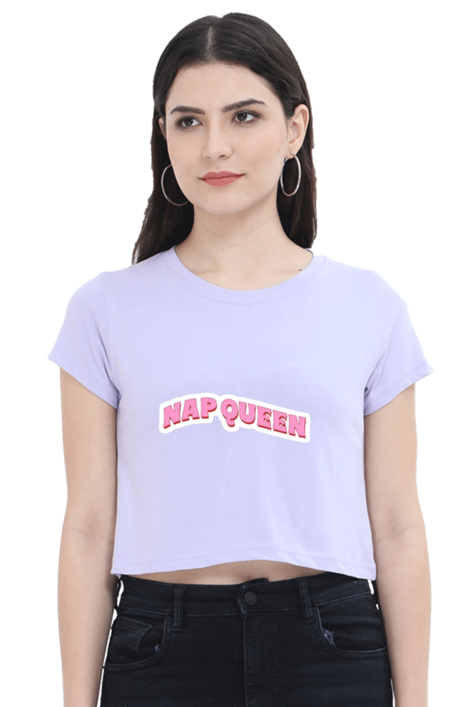 Nap Queen: Slay All Day, Snooze All Night Crop Top