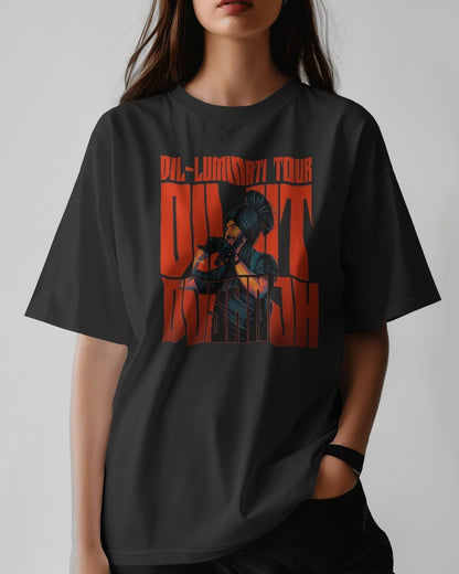 Dil-Luminati Unisex Oversized Tee: For the True Diljit Fans!