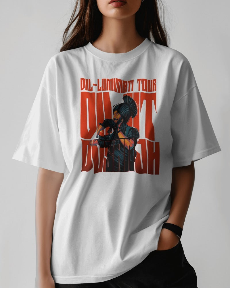 Dil-Luminati Unisex Oversized Tee: For the True Diljit Fans!