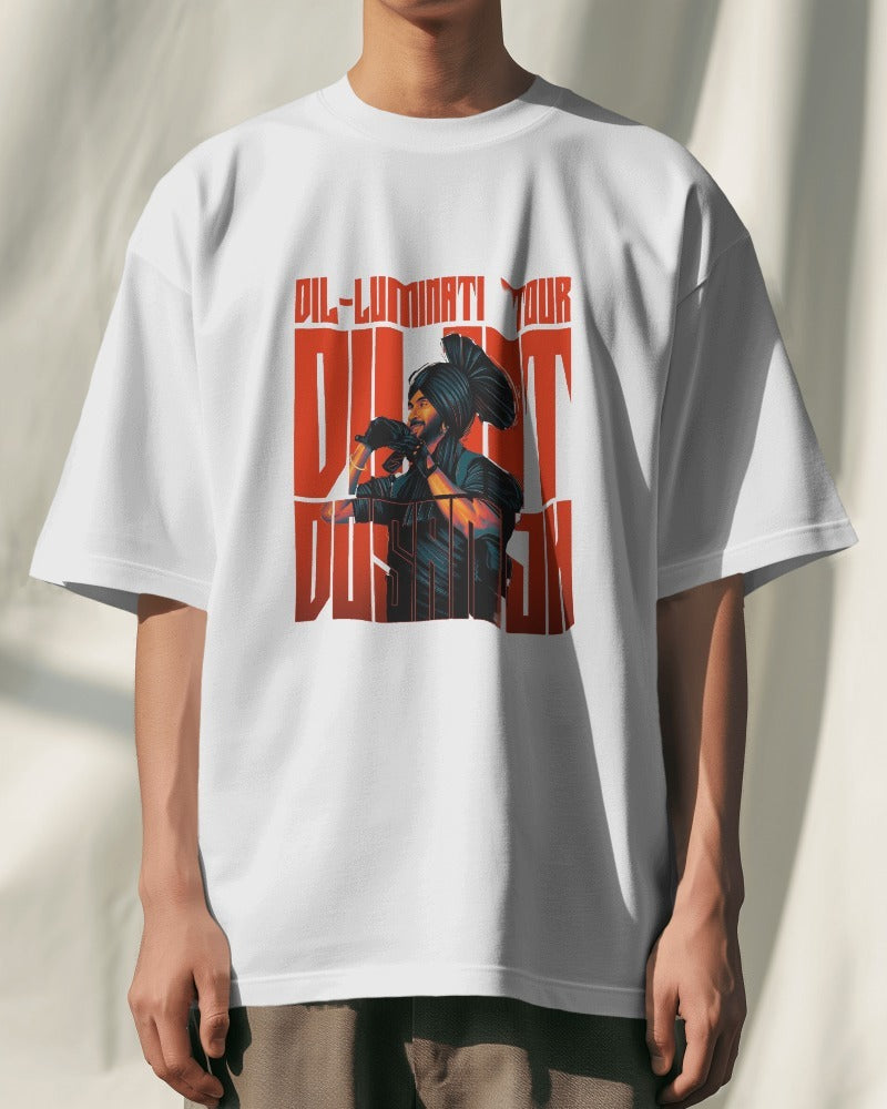 Dil-Luminati Unisex Oversized Tee: For the True Diljit Fans!