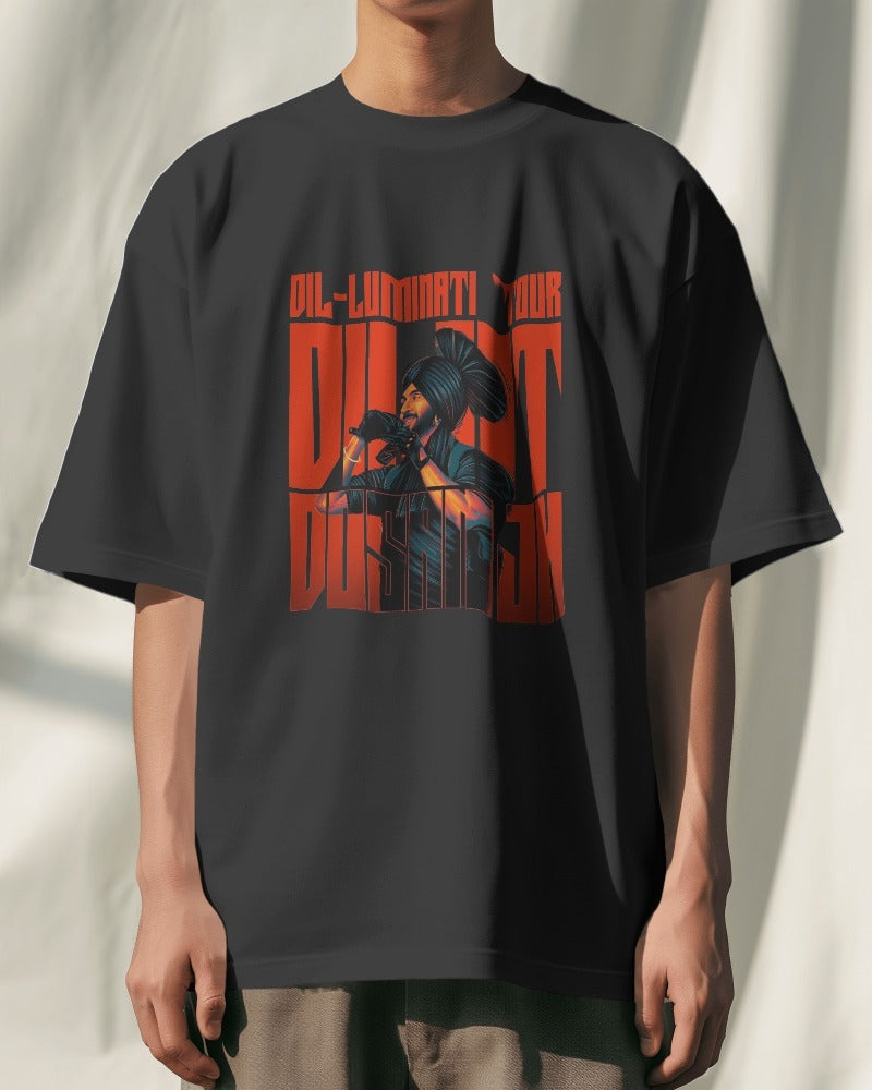 Dil-Luminati Unisex Oversized Tee: For the True Diljit Fans!