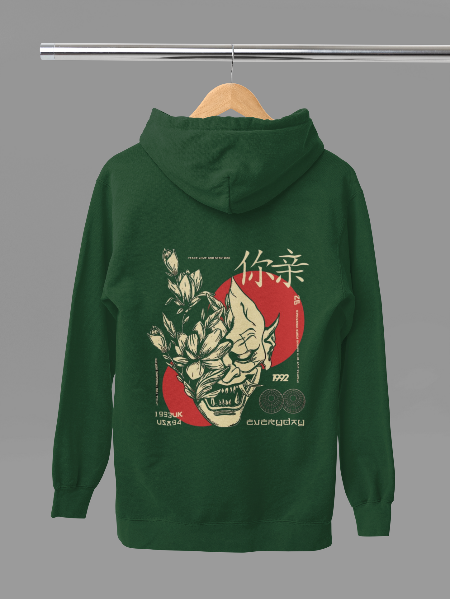 Zen Threads: Japanese Style Unisex Hoodie!