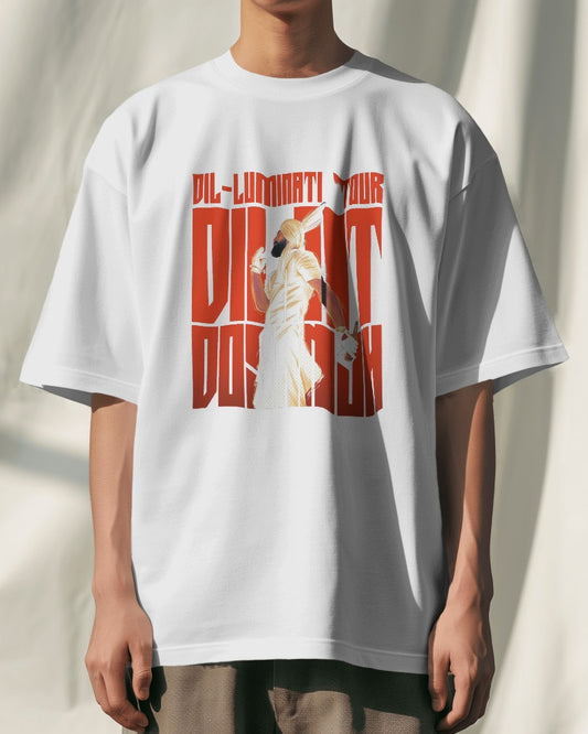 Dil-luminati Vibes: Oversized Tee for All Diljit Fans!