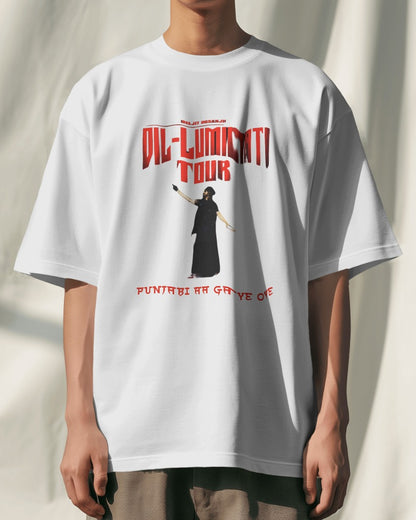 Dil-Luminati Unisex Oversized Tee: For the True Diljit Fans!