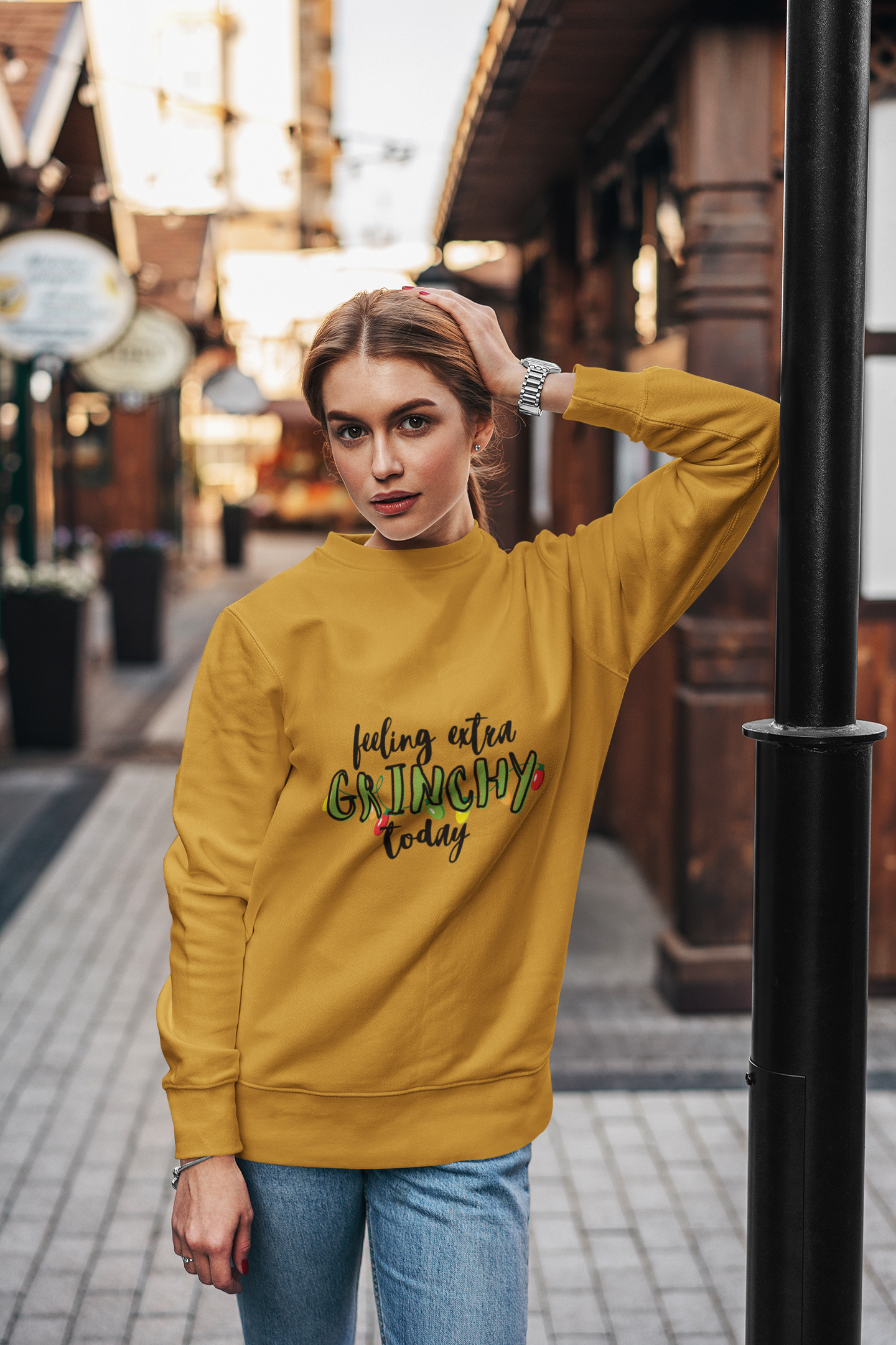 Feeling Extra Grinchy Today - Cozy Sweatshirt for Your Sassy Mood!