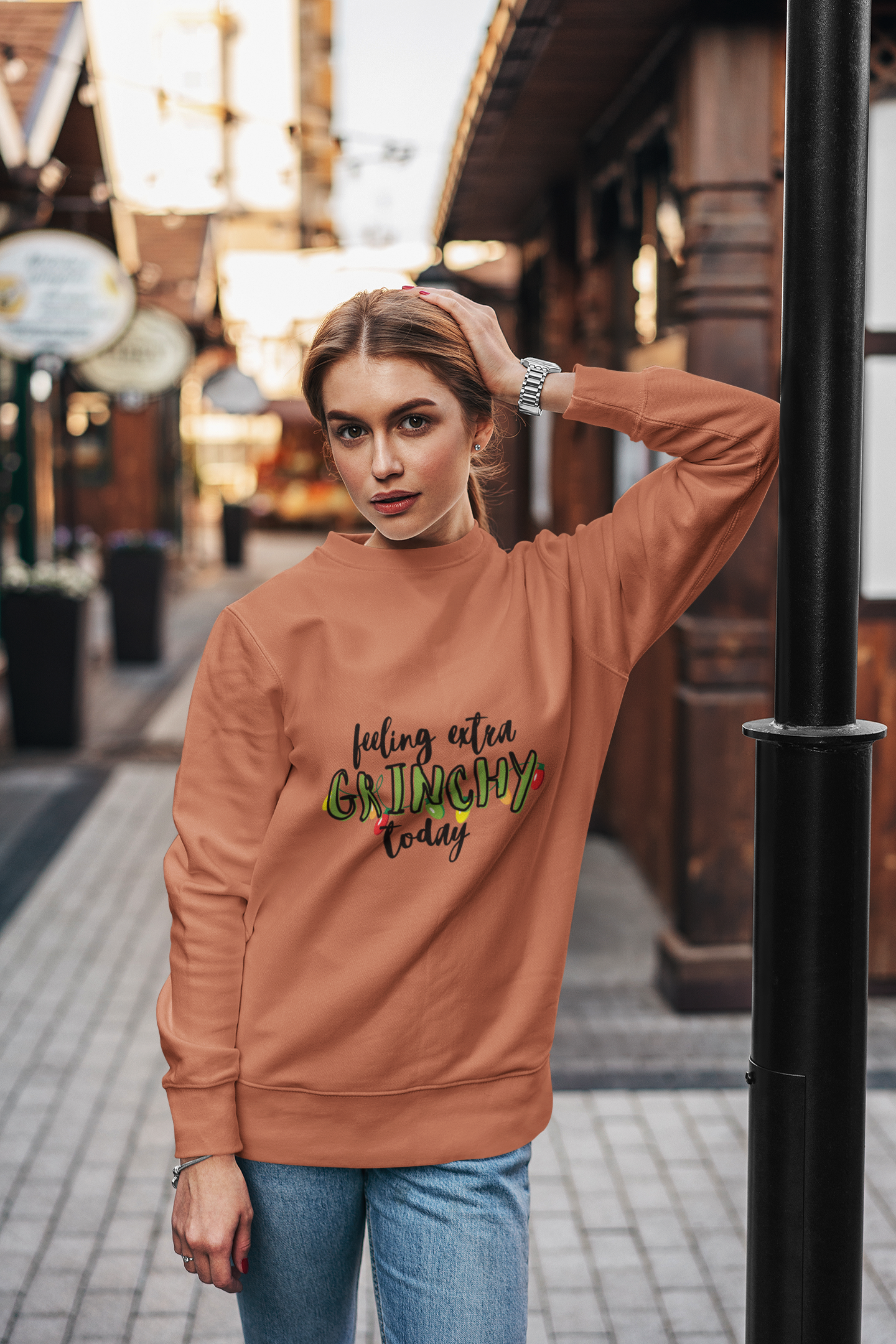 Feeling Extra Grinchy Today - Cozy Sweatshirt for Your Sassy Mood!