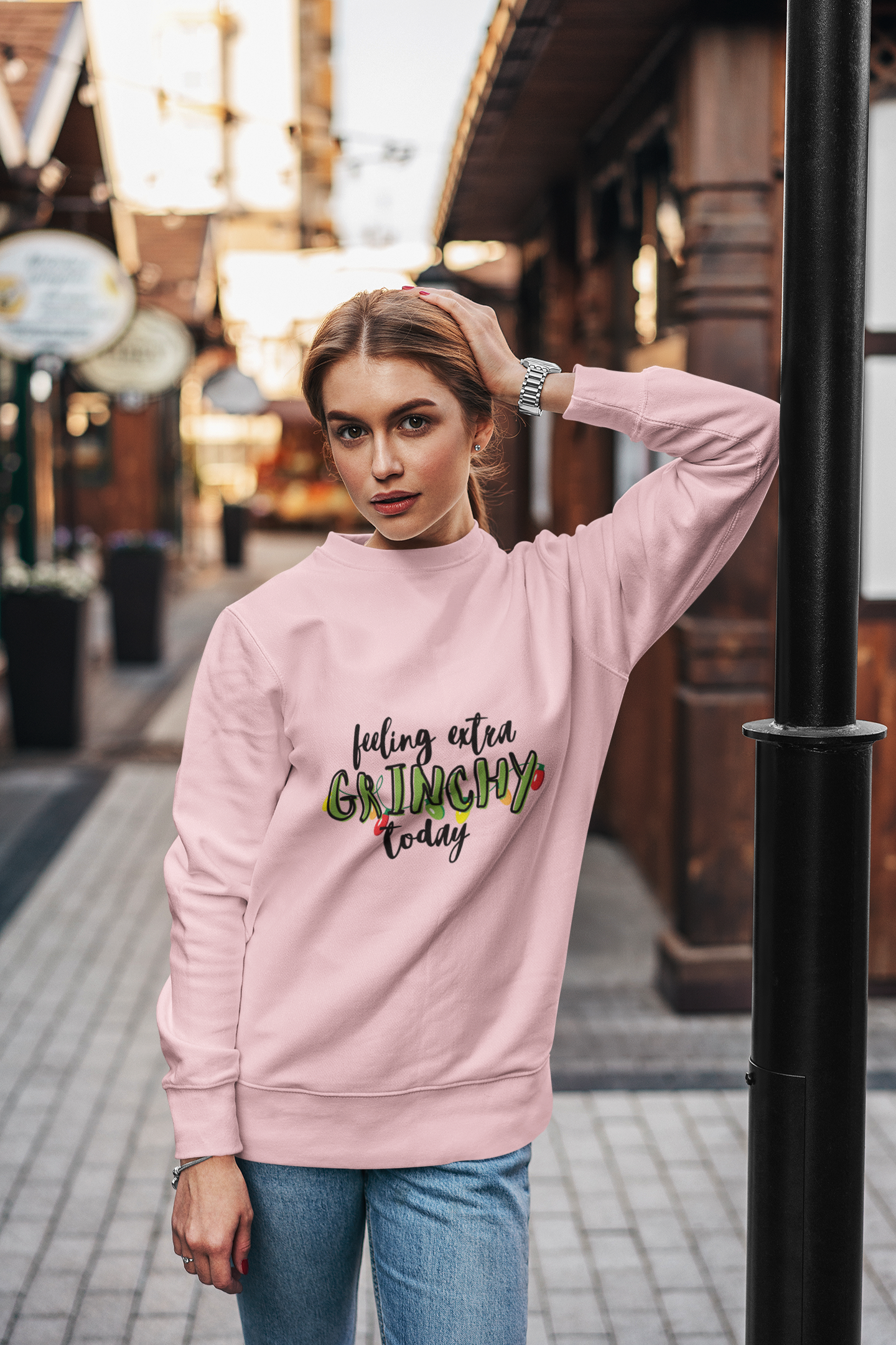 Feeling Extra Grinchy Today - Cozy Sweatshirt for Your Sassy Mood!