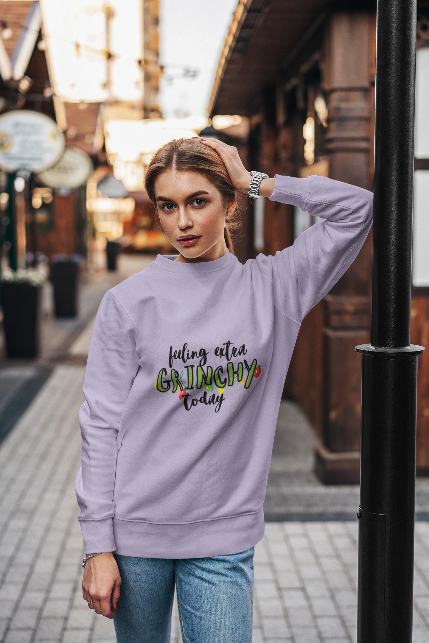 Feeling Extra Grinchy Today - Cozy Sweatshirt for Your Sassy Mood!