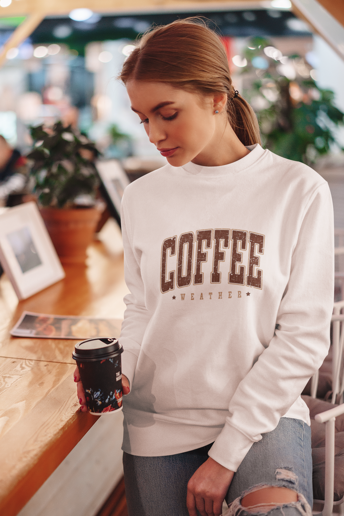 Coffee Weather Sweatshirt - Stay Cozy and Caffeinated