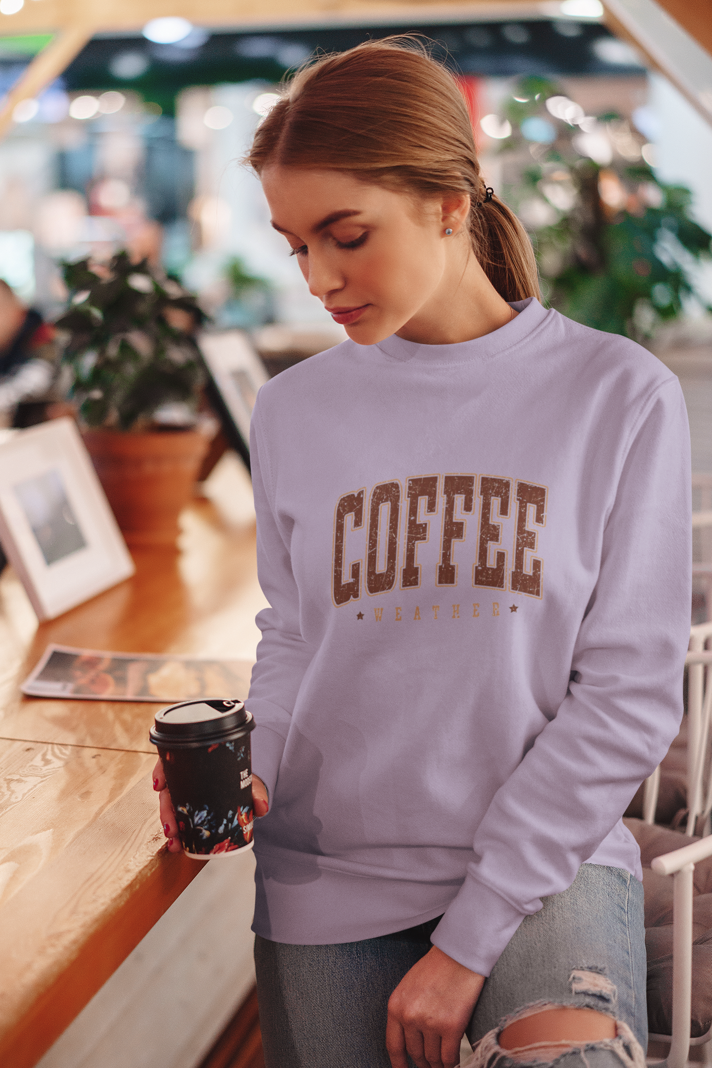 Coffee Weather Sweatshirt - Stay Cozy and Caffeinated